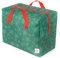 LIVIVO Christmas Tree Decoration Lights Zip Up Sack Jumbo Storage Bag Organiser- Heavy Duty - With Carrying Handles - Stores Ribbon Baubles Tinsel Wreath Stocking Lights Bow Tags Tidy