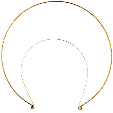 BLESSUME Heiligenschein Krone Mary Göttin Stirnband Damen Halloween Kostüm Göttin Kopfschmuck, Goldfarben, Einheitsgröße