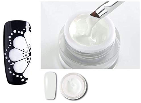 Bluesky Gel Paint WHITE Nail Art CREATE YOUR OWN DESIGN DK 02-8ML POT