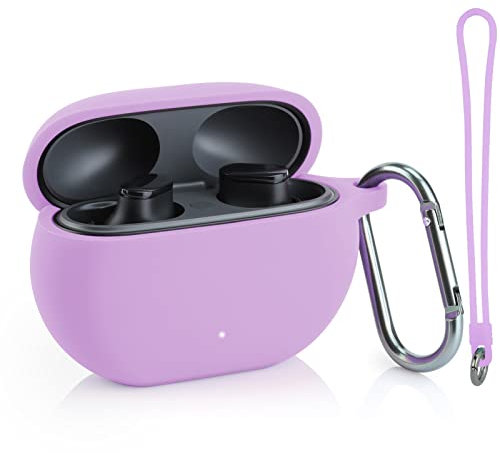 LEFXMOPHY Purple Case Cover Replacement for Apple Beats Studio Buds 2021 New Wireless Earbuds, Silicone Protective Skin Sleeve -