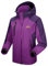donhobo Damen Regenjacke Wasserdicht Atmungsaktiv Winddichte Funktionsjacke Outdoor Wandern Jacke Softshelljacken Mäntel mit Abnehmbare Kapuzen (Lila, M)