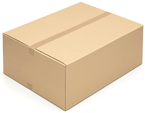 KK Verpackungen Versandkartons 750 x 600 x 300 mm Braun 2-wellig (Außenmaß 764 x 614 x 322 mm) | 1 Stück, Faltkartons Kartons für Versand als Hermes Paketklasse L DPD GLS Paketklasse XL (KK199)