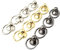 60 Piezas Remaches con Anillo Accesorios de Hardware Remaches Remaches Redondos Remaches Metálicos para Artes y Artesanía en Cuero DIY Cinturón Monedero Bolso Teléfono Móvil Decoración de la Caja
