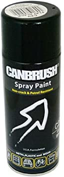 Canbrush Spray Paint for Metal Plastic and Wood (C29 Flat Black)