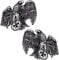 cut-it folientechnik & design 2X Old German Adler Aufkleber 9x9cm Kult Sticker Oldtimer Kulturgut Auto Iron Cross Vintage Oldschool Youngtimer V8 Motorrad Tankaufkleber