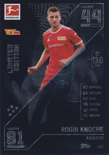 Match Attax Fußball Bundesliga 2021/2022 - Limited Edition Karten LE Einzelauswahl (LE8 - Robin Knoche)
