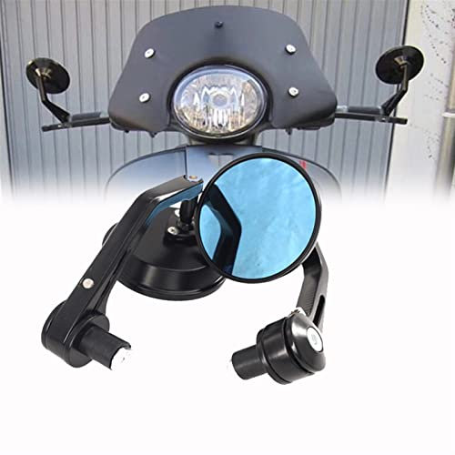 DHWUIASF Für Vespa Für Piaggio GT GTV GTS LT S LX LXV 50 125 250 300 300ie Motorrad Rückspiegel Seitenprojektionsspiegel Schmücken (Color : Black)