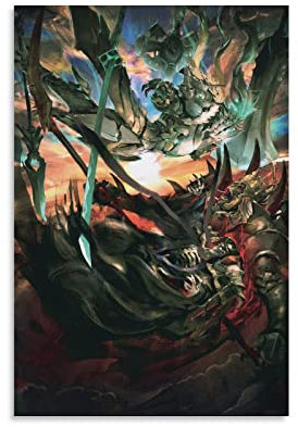 2022 New Anime Overlord Poster, Wanddekoration, modernes Zuhause, Kunstwerke, 60 x 90 cm
