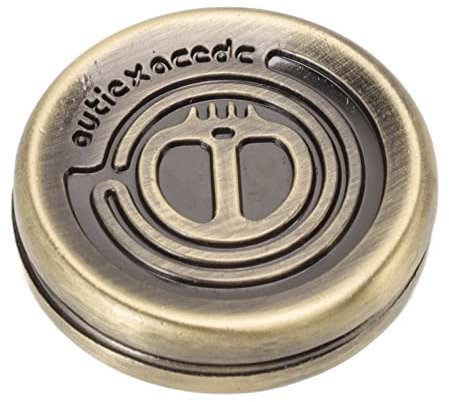 Devil Fidget Slider, Mini Moneda Giratoria de Acero Inoxidable EDC Fidget Juguete para Aliviar el Estrés Delicado a Prueba de Desgaste Push Card Game Office Desk Toys Regalos para el Novio Padre