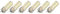 Akozon 6Pcs GY6.35 Lampadina a LED 7W AC DC12V 700lm 72 LED 360 Dee Lampadina LED a Mais per Lampade a Sospensione Lampade a soffitto (Luce bianca)