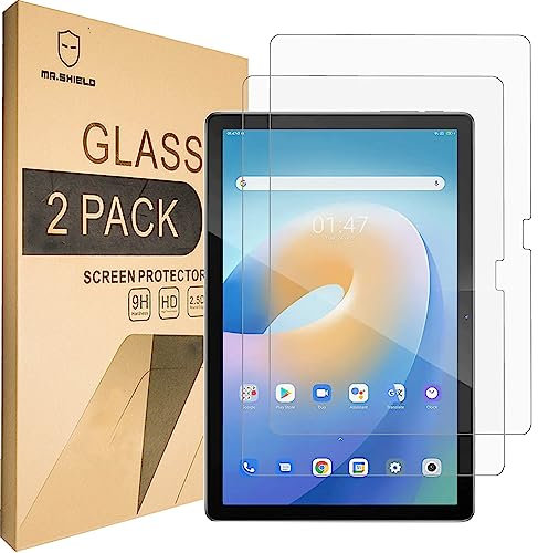 Mr.Shield [2-PACK] Screen Protector For Blackview Tab 12 Pro (2023) 10 Inch [Tempered Glass] [Japan Glass with 9H Hardness] Screen Protector