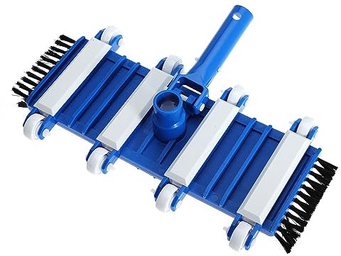Nayciiy Robuster Pool-Vakuumkopf mit Bürsten, beschwerter, flexibler Vakuumkopf mit Aluminium-Griffanschluss für 3,8 cm oder 3,8 cm Schlauch