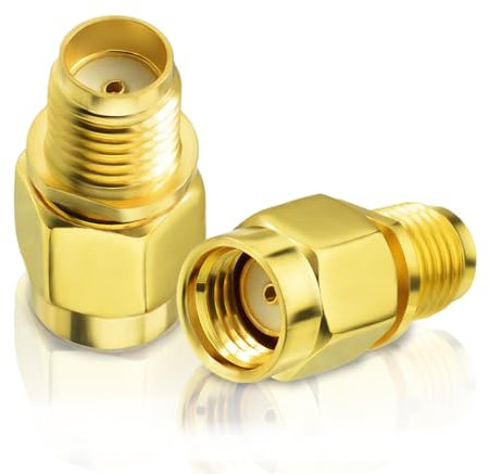 Bingfu Adaptateur de Mâle RP-SMA à Femelle SMA Connecteur Coaxial RF Antenne pour Contrôleur Drones FPV Routeur Wi-FI Adaptateur de Carte Réseau PCIE Caméra de Sécurité Sentier Jeu Cellulaire 4G LTE
