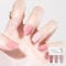 Nude Nail Polish, Nude, Pink, Pink Cherry Blossom Sparkles Nail Polish 3-in-1 Set, Fast Drying and Long Lasting Nude Nail Varnish, Pink Nude Gel Nail Polish Gift Set