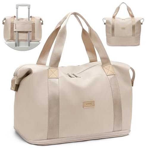 VNINE Reisetasche Damen Handgepäck Tasche Sporttasche Weekender Bag Erweiterbare Schwimmtasche Wasserdicht Travel Bag Kliniktasche Geburt Duffle Bag