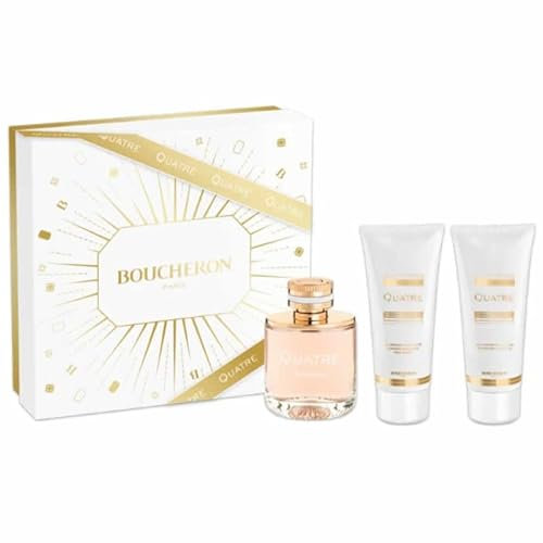 Boucheron Quatre 100ml Eau de Parfum + 100ml Body Lotion + 100ml Shower Gel