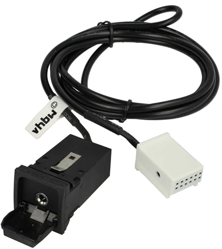 vhbw AUX Audio Adapter Kabel KFZ Radio kompatibel mit Audi/Seat/Skoda/VW RCD510 Auto, Autoradio