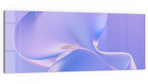 DEQORI Glasbild Acrylglas | Motiv Violette Träume | horizontal einteilig 125x50 cm | schöne Dekoration | Wandbild für Wohnzimmer, Schlafzimmer, Flur & Küche | moderne Wanddeko