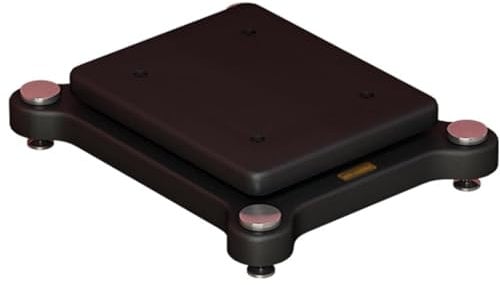 SUWOOPH 2-Tier Subwoofer Isolation Stand, Speaker Isolation Platform with Copper Spikes, Shock-Absorbing Feet, Double-Layer Stabilizer for Speaker/Subwoofer(35x40cm)
