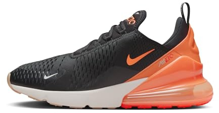 NIKE Air Max 270 Mens Fashion Trainers in Black Orange - 12 UK