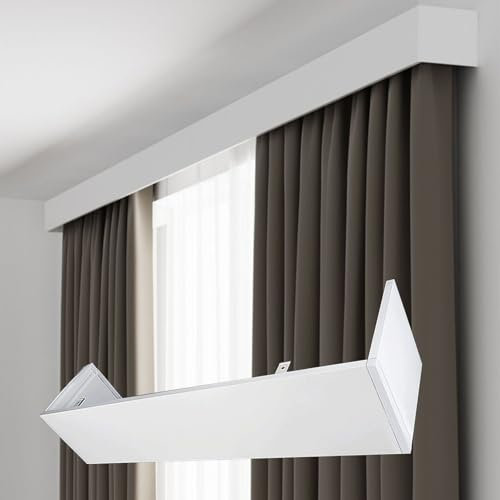 Tenda A Manto per Cassonetto per Finestra Senza Binario, Solo Pannello per Cassonetto per Tende in Alluminio, Telaio Decorativo per Tende, Tapparelle, Veneziane (1 M 3,3