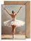 WBdesignz Grußkarte mit Umschlag - Ballett Ballerina Tanzen Geschenkkarte Inspiration Ölgemälde Gemälde Kunst Dankeskarte Geste Leidenschaft Eleganz Wertschätzung Anerkennung (DIN A6)