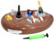 Aufblasbarer Getränkehalter 2 In1 Schwimmende Tablett 9 Löcher Große Kapazität Floating Coasters Getränkehalter Pool Aufblasbar Poolbar Für Poolpartys, s-trand