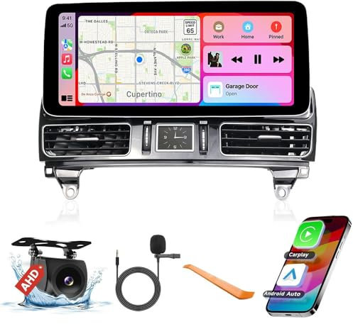 12.3 Octa Core 2G+32G Coche CarPlay Android Auto Navegación Android Estéreo para Benz ML 2012-2015 GPS Pantalla táctil Headunit Radio Display IPS Tablet Reproductor Multimedia