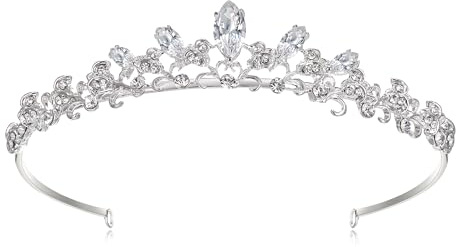 EVER FAITH Prinzessin Diadem Hochzeit Tiara Crown österreichischen Kristall elegant Haarschmuck Haarband für Quinceanera Prom Geburtstag Hochzeit