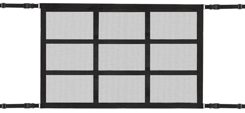 80×52cm Doppelschicht Gepäcknetz Auto Orderly Gepäckfixierung Autozelt Dachzelt Campingbox für Auto Urlaub Langstrecke Seitentür Hartschale Heckgarage Ordnungssystem Spannnetz Ablagenetz