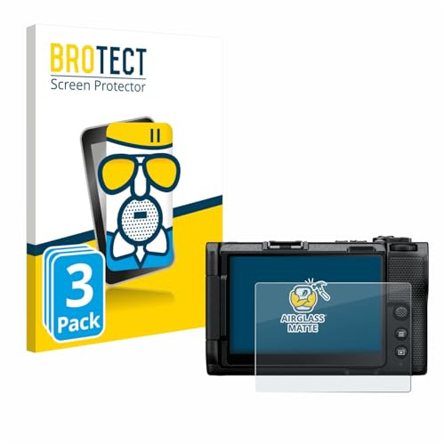 BROTECT Schutzglas für Nikon ZR | 3 Stück Entspiegelnder Displayschutz Made in Germany Schutzfolie Matt Kratzfest 9H Anti-Fingerprint Einfache Montage