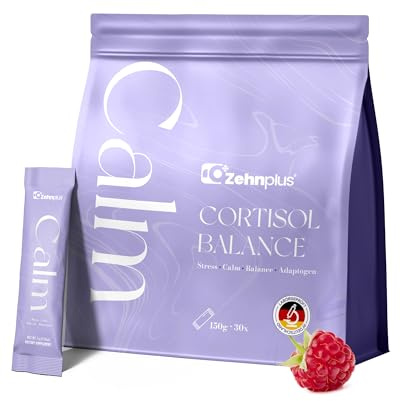 ZehnPlus 12-in-1 Cortisol Balance Pulver 30 Portionen – mit Ashwagandha, Rhodiola & L-Theanin – Zuckerfrei & Vegan Laborgeprüft in Deutschland