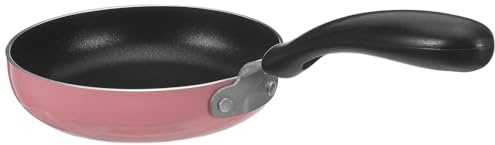 SOESFOUFU Mini Poêle à Frire Antiadhésive en Alliage D'aluminium 12cm, Chauffe Rapidement et Uniformément, pour Petit-déjeuner et Camping, Design Élégant et Facile à Nettoyer