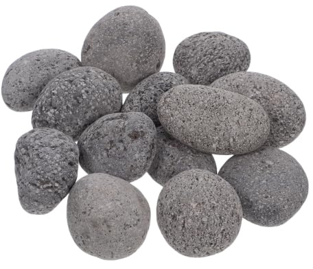 Zerodeko Braciere in Lavica e Rocce Decorative in Pietra Vulcanica per Caminetti e Barbecue all'Aperto, Pacco da 1 Sacchetto, Ideale per Giardino