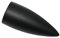 Gardinia Patrone, 2 x Endstück, Metall, schwarz-matt, für Gardinentechnik Ø 16 mm