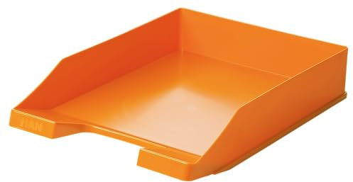 HAN 1027-X Briefablage KLASSIK, DIN A4/C4, stapelbar, stabil, modern (10er Set, orange)