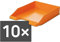 HAN 1027-X Briefablage KLASSIK, DIN A4/C4, stapelbar, stabil, modern (10er Set, orange)