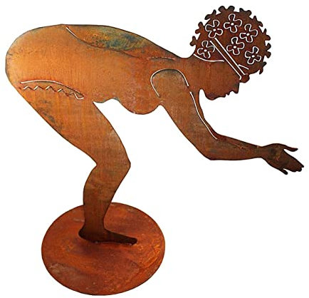 SAREMO Rost Schwimmerin Berta, auf Platte, H ca. 72 cm | SA-Berta75 | 4260553560802