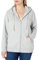 Amazon Essentials Felpa con Cappuccio e Cerniera in Pile Donna, Grigio Chiaro Puntinato, M