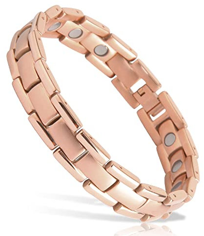 Titan Magnetarmband Herren Starke Magnete 3500 Gauss Magnet Armband Germanium mit Einstellungswerkzeug und Geschenkbox (Schwarz) geschenk zum vatertag