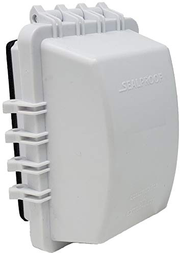 Couvercle de prise de courant résistant aux intempéries. Standard blanc