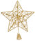 Riffelmacher Christbaumspitze Draht Stern 24cm 17840 - Gold