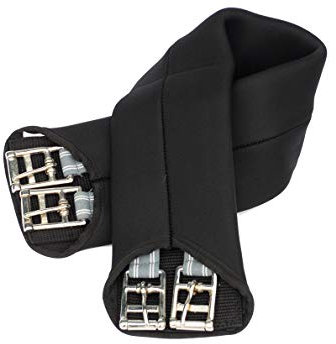 Rhinegold 0 Dressurgurt, Neopren, 81,3 cm Gurt:, Schwarz, (32 Zoll)