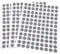 Adsamm® / 324 x Selbstklebende Filzgleiter/Grau/ø 10 mm/Rund / 1.5 mm dünne Selbstklebende Möbelgleiter aus Filz