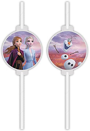 Disney Frozen 2 Pailles blanches 99686, Blanc