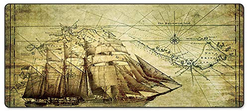 FORRICA Tapis de Souris Gaming Surdimensionné 900 x 400 mm Grands Gaming Mousepad Imperméable Antidérapant Surface Tapis de Souris pour Ordinateur Bureau Gamer Marron