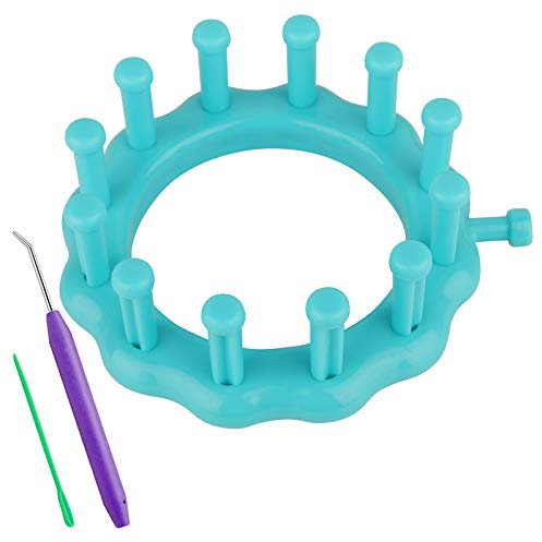 Coopay 12 Flower Shaped Knitting Pliers - Small Round Knitting Loom for Wool Flowers, Hats and Socks, Small Versatile Loom for Beginners - Diameter 9 cm