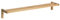 Porte-serviettes mural en bois de bambou pour douche, cuisine, toilettes, salle de bain, porte-serviettes élégant et peu encombrant pour une touche naturelle, 60 cm