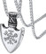 FaithHeart Viking Kompass Schild Anhänger Herren skandinavischer Kompass Anhänger mit 55cm+5cm Kette für Damen und Herren