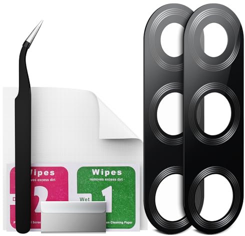 Eonpam 2er-Pack Kamera Glas für Huawei P30 Lite Original Rückseite Kamera Linse Glas Ersatz HD Kameraschutz Camera Glass + Reparatur Set
